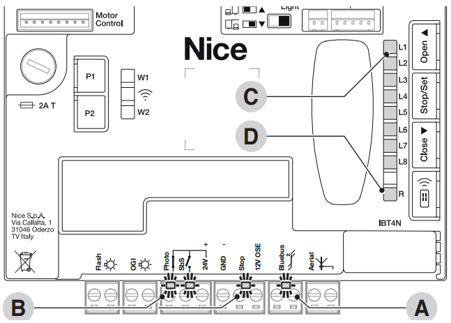 LED diódy riadiacej jednotky MCU1